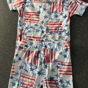 Burt's Bees Kids Patriotic Pajama Set size 6